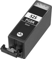 PGI-525PGBK INKT.nl huismerk cartridge zwart - Geschikt voor Canon