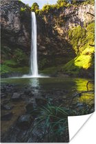 Poster Bridal Veil waterval Nieuw Zeeland - 20x30 cm