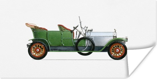 Poster Illustratie Rolls-Royce Silver Ghost - 160x80 cm