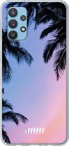 6F hoesje - geschikt voor Samsung Galaxy A32 4G -  Transparant TPU Case - Sunset Palms #ffffff