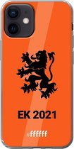 6F hoesje - geschikt voor iPhone 12 Mini -  Transparant TPU Case - Nederlands Elftal - EK 2021 #ffffff