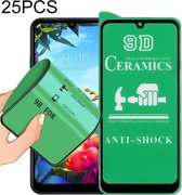 Voor LG K40S 25 PCS 9D Full Screen Full Lijm Keramische Film: