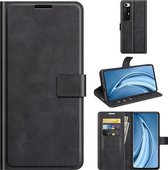 Voor Xiaomi Mi 10S Retro kalfspatroon gesp Horizontale flip lederen tas met houder & kaartsleuven & portemonnee (zwart)