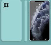 Voor Huawei nova 6 SE / 7i effen kleur imitatie vloeibare siliconen rechte rand valbestendige volledige dekking beschermhoes (hemelsblauw)