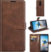 Voor Blackview BV6300 Pro Retro Kalfspatroon Gesp Horizontale Flip Leren Case met Houder & Kaartsleuven & Portemonnee (Donkerbruin)