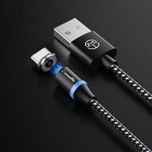 CaseMe Series 2 USB naar Type-C / USB-C magnetische oplaadkabel, lengte: 1m (zwart)