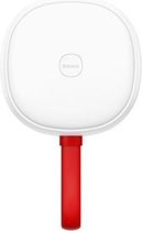 Baseus CRYDD02-02 zonne-auto ronde leeslamp lichtkoepel met eenvoudige universele micro-USB-datakabel, lengte: 1m (wit)