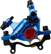 ZOOM HB100 Mountainbike Hydraulische remklauw Vouwfiets Kabeltrek Hydraulische schijfremklauw, stijl: achter (blauw)