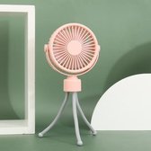 Octopus Fan Kinderwagen Outdoor Portable Kinderen Studenten USB Handheld Fan (SQ2176E- Poeder)
