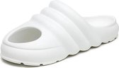 Grote maten zomerpantoffels Heren casual schoenen, maat: 42 (wit)