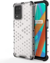 Voor OPPO Realme V13 5G schokbestendige honingraat pc + TPU-hoes (wit)