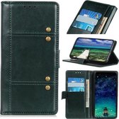 Voor OPPO Realme V13 5G / 8 5G Peas Crazy Horse Texture Horizontale Flip lederen tas met houder & kaartsleuven & portemonnee (groen)