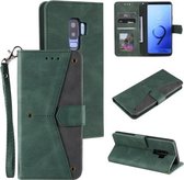 Voor Xiaomi Redmi Note 8 Pro Stiksels Kalf Textuur Horizontale Flip Lederen Case met Houder & Kaartsleuven & Portemonnee (Groen)