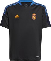 adidas Real Madrid Sportshirt - Maat 128  - Unisex - zwart - blauw