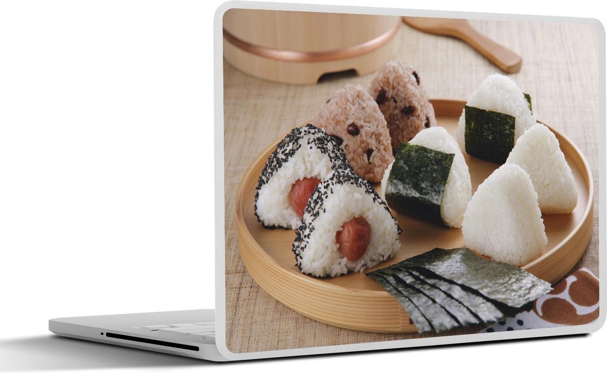 Afbeelding van product SleevesAndCases  Laptop sticker - 14 inch - Onigiri - Japan - Dienblad