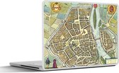 Laptop sticker - 14 inch - Kaart - Maastricht - Vintage - 32x5x23x5cm - Laptopstickers - Laptop skin - Cover