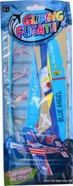 Toi-toys Werpvliegtuig Angel 29 X 12 Cm Foam Blauw 4-delig