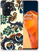 Hoesje maken OnePlus 9 Telefoonhoesje met Naam Barok Flower