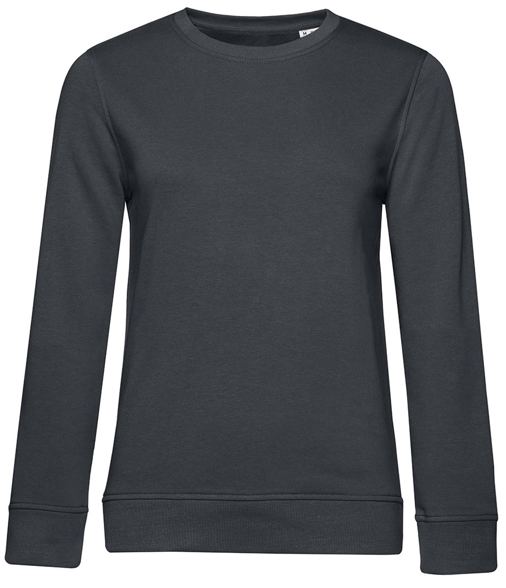 B&C Dames/dames Organic Sweatshirt (Asfalt)