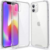 Apple iPhone 12/iPhone 12 Pro Hoesje - Clear Hard PC Case - Siliconen Back Cover - Shock Proof TPU - Transparant