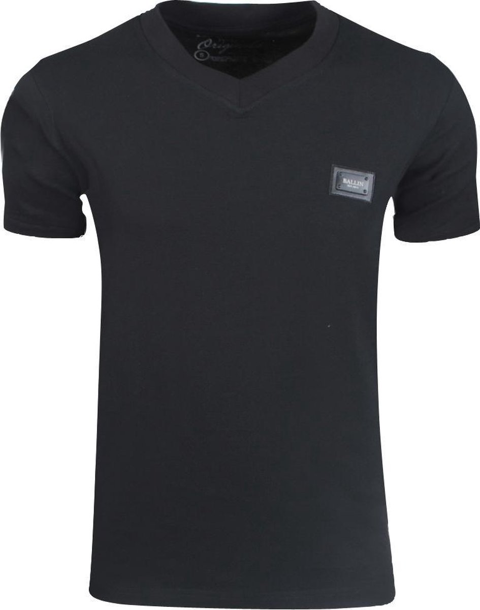 Ballin Heren TShirt VHals Zwart