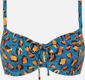 Pantera beugel bikinitop Blauw maat 40E (80E)