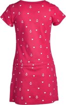 Meisjes jurk rood anker/hart | Maat 140/10Y