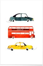 JUNIQE - Poster City Travel -13x18 /Kleurrijk