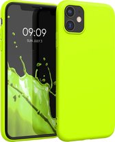 kwmobile telefoonhoesje geschikt voor Apple iPhone 11 - Hoesje voor smartphone - Back cover in neon geel