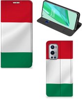 Bookcase OnePlus 9 Pro Telefoonhoesje met Pasjeshouder Hongaarse Vlag