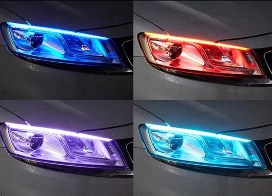 Bandes LED Voiture Phares Blances 0,6 M – 12V, Bande Lumineuse Auto Adhésive, Personnalisation Intérieur Extérieur, Amélioration Visibilité & Style