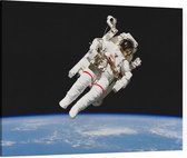 Bruce McCandless first spacewalk (ruimtevaart) - Foto op Canvas - 40 x 30 cm