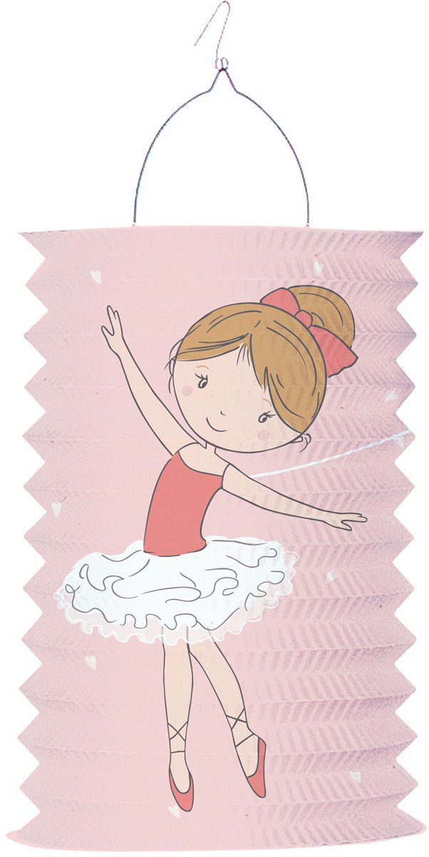 Amscan Lantaarn Ballerina Meisjes 28 Cm Papier Roze