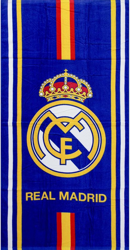 Real Madrid - Serviette de plage - Bleu - 75 x 150 cm | bol.com