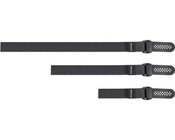 SNELBINDER MET SPANGESP (SET VAN 3 STUKS) ZWART