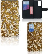 Telefoonhoesje OnePlus 9 Pro Bookcase Barok Goud