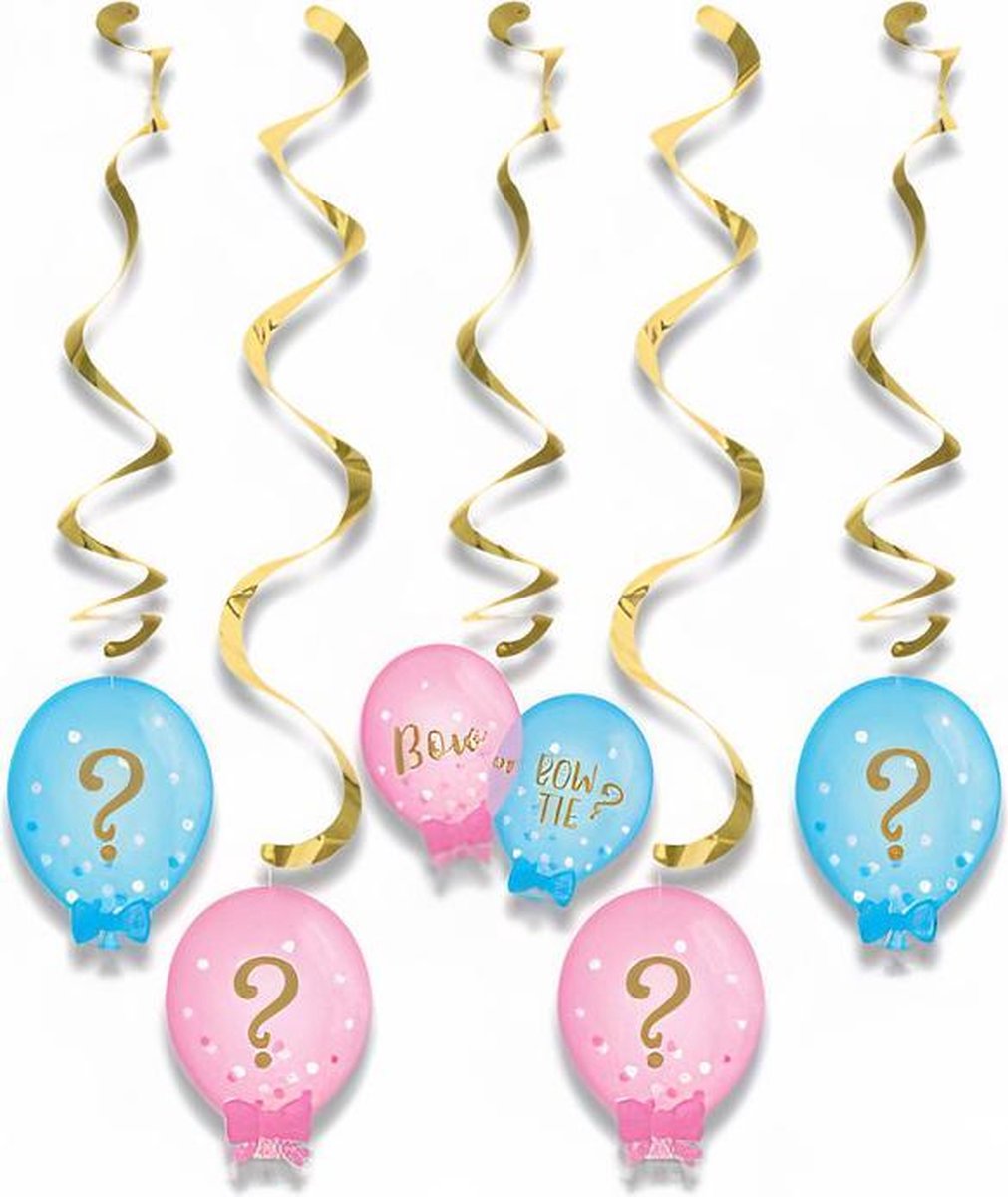 Handecoratie Gender Reveal (5st)