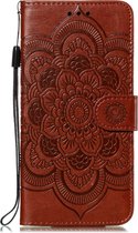 Apple iPhone 11 Pro Hoesje - Mobigear - Mandala Serie - Kunstlederen Bookcase - Bruin - Hoesje Geschikt Voor Apple iPhone 11 Pro