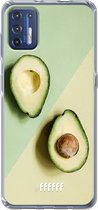 6F hoesje - geschikt voor Motorola Moto G9 Plus -  Transparant TPU Case - Avocado Aficionado #ffffff