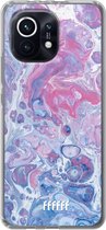 6F hoesje - geschikt voor Xiaomi Mi 11 -  Transparant TPU Case - Liquid Amethyst #ffffff