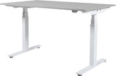 Zit Sta Bureau - Plus Elektrisch 160x80 grijs - alu frame