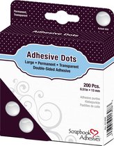 Scrapbook Adhesives Adhesive Dots large, 13 mm, 200 stuks, 01308