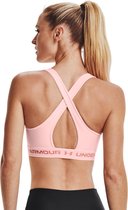 Dames Crossback Mid Bra Roze