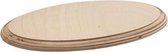 Schijf berk ovaal 24 cm x 14 cm