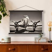 Sweet Living Poster - Airplane - 90 X 150 Cm - Zwart En Wit