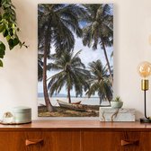 Aluminium Schilderij Tropische Palmbomen