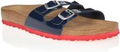 BIRKENSTOCK Muiltjes Ibiza Birko-Flor BK34427339 Patent Blauw / Rood Gemengd