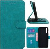 Samsung A70 Hoesje Wallet Case Turquoise