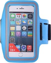 Hardloop Armband Telefoon | Geschikt voor Oppo A73 5G| Hardloop Armband | Sport Hardloopband | Hardloop Telefoonhouder | Licht blauw