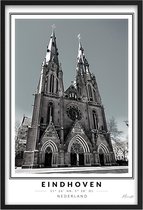 Poster Stadskerk Eindhoven A4 - 21 x 30 cm (Exclusief Lijst)